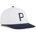 Puma Crafted P Golf Cap Men, Accessories, Warm White/Deep Navy, Adult