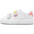 Puma Smash 3.0 Badges Sneakers Toddlers, Shoes, White/Passionfruit, 20