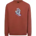 Santa Cruz Screaming Scratched Hand Strip T-skjorte rød