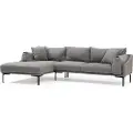 Atelier Del Sofa Hanah HomeHjørnesofa Leo LeftGråSofaerFra Homeroom