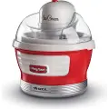 Ariete 0643/00, Tradisjonell iskremmaskin, 1,5 l, 1 boller, Rød, 30 min, 24 timer