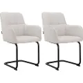 Loft 24 Loft24Spisestol Zaria3, 2 stk.HvitArmstolerFra Homeroom