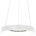 Steinhauer Designpendellampe hvit inkludert dimbar LED - Ringlede