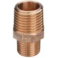 Viega brystnippel 1 1/2 x 1 1/4 rødgods