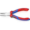 Knipex 20 05 160, Nesetang, Kromvanadiumstål, Plast, Blå, Rød, 160 mm, 176 g