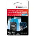 Agfa Micro Sdxc Uhs I 128gb High Speed U3/v30/a1 Minnekort