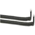 Shiverpeaks Håndsettkabel kveilet 2 m Western/Western 4/4 svart (TC 70133 / 50270)