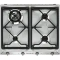 Smeg Sr964xgh 60 Cm Gasskomfyr 4 Brennere