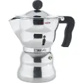 Alessi Moka, Moka gryte, aluminium, aluminium, 104 mm, 206 mm