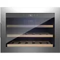 Caso WineSafe 18 EB Inox, Vin kjøleskap, Innebygget, 18 flasker, 60 W, A, Sølv
