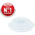 Tefal Ingenio plastic lid set 16 / 18 / 20 cm
