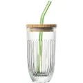 La Rochère La RochéreSmoothieglass med lokk og sugerør Ouessant 1 stk La RochereTransparentGlassFra Homeroom