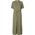 Selected Viva-damina Sun Dress Kortermet Lang Kjole