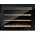 Caso WineSafe 18 EB Black, Vin kjøleskap, Innebygget, 18 flasker, 60 W, A, Sort