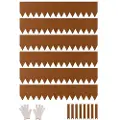 Vevor stålkantlist, 6-pakninger 40 x 8 tommer værbestandig og rustfri metallkantlist, bøyelig hagekant, plenkant for blomsterbed, gangstideler