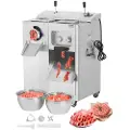 Vevor kjøttkvern, 14 lbs/min elektrisk kjøttkvern, skjærer, pølsefyller med blad, kvernplate, pølsemaskin, kjøttkvernskap i rustfritt stål for skivestrimler, restaurantslakter