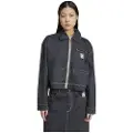 Adidas Originals Allover Print Cropped Denimjakke