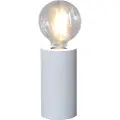 Star Trading Bordlampe av tre E27 hvit 15x8cm