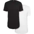 Urban Classics Pre-pack Shaped Long 2-pack T-skjorte
