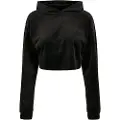 Urban Classics Cropped Velvet Oversized Collegegenser