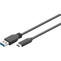 Pro USB-A <-> USB-C - 0.15m - Svart