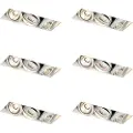 QAZQA Sett med 6 innfelte spotter hvit GU10 AR70 Trimless 3-lys - Oneon