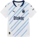 Puma Fenerbahçe SK 24/25 Away Jersey Youth, Clothing, White/Dusky Blue, 7-8Y