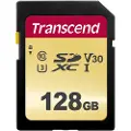 Transcend Sdxc 500s 128gb Class 10 Uhs-i U3 V30 Minnekort