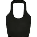 Urban Classics Rib Knit Crossed Neckholder Ermeløs Topp