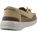 HeyDude for man. HD43154 Boat shoes Welsh Grip Mesh black (43), Beige, Fabric, Flat, Laces, Casual
