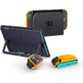 Spigen Nano Pop, Etui, Nintendo, Marineblå, Gult, Polykarbonat (PC), Termoplastisk polyuretan (TPU), Nintendo Switch