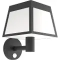 Eglo Altilia Solar Wall with Sensor Black/White