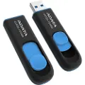 ADATA DashDrive UV128 - USB-flashstasjon - 64 GB - USB 3.0 - svart, blå