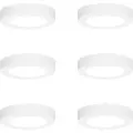 QAZQA Sett med 6 innfelte eller overflatemonterte spotter hvit 14 cm inkl. LED 3-trinns Dim to Warm - Trans