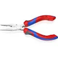 Knipex 13 05 160, Nesetang, Kromvanadiumstål, Plast, Blå, Rød, 160 mm, 139 g