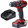 Einhell TE-CD 18/44 Li-i, Boremaskin med pistolgrep, Børstet, Sort, Rød, 1,3 cm, 24000 RPM, 2 mm