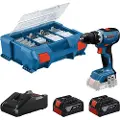 Bosch bor-/skrutrekker GSR 18V-65 2xPC4.0Ah L-Boxx 82stk. ACC (06019N3207)