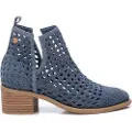 Xti for woman. 14395903-JEANS Leather ankle boots 143959 blue (40), 5 to 8 cm, None, Casual