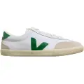 Veja for woman. VO0103525 Volleyball shoes white, green (39), Flat, Suede, Laces, Casual
