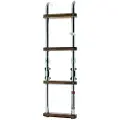 VETUS Inox Teak 4-trinns Badestige