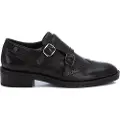 Carmela for woman. 16196302-NEGRO Leather Moccasins 161963 black (40), Flat, 1 to 3 cm, Buckle, Casual, Party, Classic