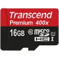 Transcend MicroSDHC Kort UHS-1 TS16GUSDU1 - Klasse 10 - 16GB