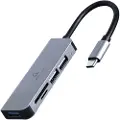 Gembird Cablexpert - Kortleser (microSD, microSDHC, microSDXC, SD, SDHC, SDXC, TransFlash) - USB-C 3.1 Gen 1