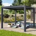 PRIMEYARD 3x3 m pergola, lamelltak, antrasitt