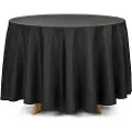 Party Deco PartyDeco OBRO1-010, Rund, Sort, Bordduk, Innendørs, 230 x 230 cm, 1 stykker