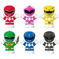 Mattel Mighty Morphin Power Rangers Fisher-price Little People Collector 6 Pack 7 Cm Figur