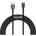 Baseus Superior Series USB-C Data & Ladekabel - 66W, 2m - Svart