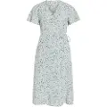 Vila Lovie Wrap Kortermet Midi-kjole