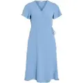 Vila Lovie Wrap Kortermet Midi-kjole