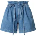 Pepe Jeans for woman. PL801178 Short A-Line Uhw Cinch blue (29), Casual, Cotton, Denim